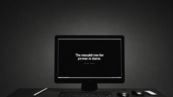 Ecran noir sur pc : solutions simples pour le résoudre